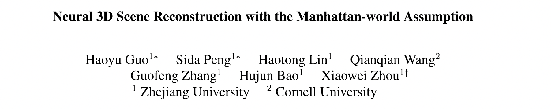 基于曼哈顿世界假设的神经3D场景重建 - 程序猿实验室-程序猿实验室